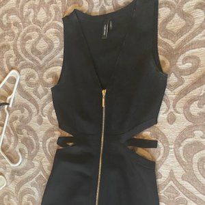 Marciano black cut-out cocktail dress